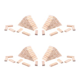 Maxbell 200x Wooden Blocks -2inch - Wood Rectangle Blocks for Crafts & DIY Projects