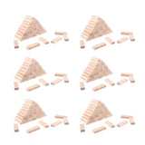 Maxbell 300x Wooden Blocks -2inch - Wood Rectangle Blocks for Crafts & DIY Projects