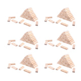 Maxbell 300x Wooden Blocks -2inch - Wood Rectangle Blocks for Crafts & DIY Projects