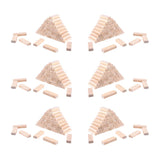 Maxbell 300x Wooden Blocks -2inch - Wood Rectangle Blocks for Crafts & DIY Projects