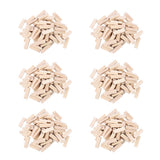 Maxbell 300x Wooden Blocks -2inch - Wood Rectangle Blocks for Crafts & DIY Projects
