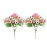 Maxbell 7 Bunches of Artifical Bracketplant Hanging Garland Art  Light Pink 2x