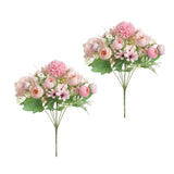 Maxbell 7 Bunches of Artifical Bracketplant Hanging Garland Art  Light Pink 2x