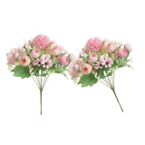 Maxbell 7 Bunches of Artifical Bracketplant Hanging Garland Art  Light Pink 2x