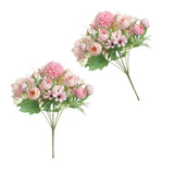 Maxbell 7 Bunches of Artifical Bracketplant Hanging Garland Art  Light Pink 2x