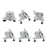 Maxbell 6Pcs Chrome Floor Tom Leg Mount Bracket Tom Drum Set Replacement Part Access