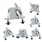 Maxbell 6Pcs Chrome Floor Tom Leg Mount Bracket Tom Drum Set Replacement Part Access