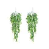 Maxbell 2xArtificial Wall Hanging Plant Plastic Greenery Vine Greenery Bunch