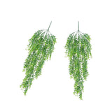 Maxbell 2xArtificial Wall Hanging Plant Plastic Greenery Vine Greenery Bunch