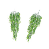 Maxbell 2xArtificial Wall Hanging Plant Plastic Greenery Vine Greenery Bunch