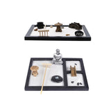 Maxbell 2Pcs Buddha Zen Sandbox Meditation Sand Box Garden Tabletop Decor