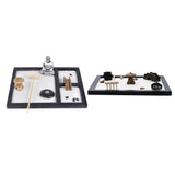 Maxbell 2Pcs Buddha Zen Sandbox Meditation Sand Box Garden Tabletop Decor