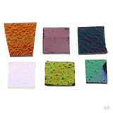 Maxbell Dichroic Glass Scraps coe 90 Fusible Glass for DIY Jewelry Making Crafts