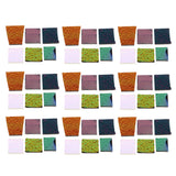 Maxbell Dichroic Glass Scraps coe 90 Fusible Glass for DIY Jewelry Making Crafts