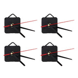 Maxbell 4pcs Wall Clock Movement with Pointer for DIY and Repair black red pointer
