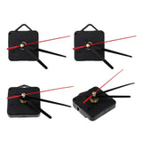 Maxbell 4pcs Wall Clock Movement with Pointer for DIY and Repair black red pointer