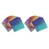 Maxbell 100 PCS Colored Pearl Paper Handmade DIY Folding Craft Paper