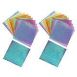Maxbell 100 PCS Colored Pearl Paper Handmade DIY Folding Craft Paper