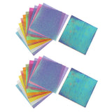 Maxbell 100 PCS Colored Pearl Paper Handmade DIY Folding Craft Paper