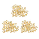 Maxbell 60pcs Metal Flower Shape Slices DIY Charms Pendant Making Accessories Golden