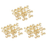 Maxbell 60pcs Metal Flower Shape Slices DIY Charms Pendant Making Accessories Golden