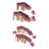 Maxbell 100 Pieces  England Flag +100 Piece USA Flag