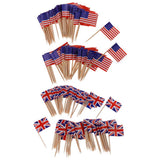 Maxbell 100 Pieces  England Flag +100 Piece USA Flag
