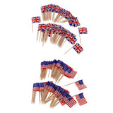 Maxbell 100 Pieces  England Flag +100 Piece USA Flag