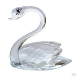 Maxbell Romantic Clear Crystal Rhinestone Swan in Packing Box Wedding Party Favors