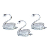 Maxbell Romantic Clear Crystal Rhinestone Swan in Packing Box Wedding Party Favors
