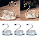 Maxbell Romantic Clear Crystal Rhinestone Swan in Packing Box Wedding Party Favors