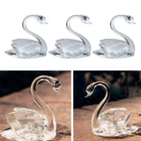 Maxbell Romantic Clear Crystal Rhinestone Swan in Packing Box Wedding Party Favors