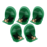 Maxbell 5 Pcs Automatic Water Bowl for Sheep Goat Piglet with Metal Valve Flow Valve