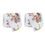 Maxbell 2 Pcs Santa Claus&Elk Paper Tissue Roll Merry Christmas Theme Bathroom Decor
