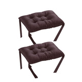 Maxbell 2XStudent Rectangle Chair Pads Classroom Bench Soft Seat Cushion Deep coffee