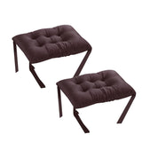 Maxbell 2XStudent Rectangle Chair Pads Classroom Bench Soft Seat Cushion Deep coffee