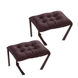 Maxbell 2XStudent Rectangle Chair Pads Classroom Bench Soft Seat Cushion Deep coffee