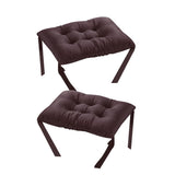Maxbell 2XStudent Rectangle Chair Pads Classroom Bench Soft Seat Cushion Deep coffee