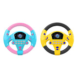 Maxbell 2Pieces Simulated Steering Wheel Toy Pretend Adventure Toy for Kids