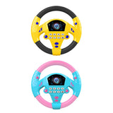 Maxbell 2Pieces Simulated Steering Wheel Toy Pretend Adventure Toy for Kids