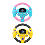 Maxbell 2Pieces Simulated Steering Wheel Toy Pretend Adventure Toy for Kids