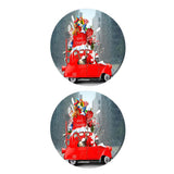Maxbell 2 Pcs Table Cover Christmas Xmas Party Decoration 47" Tablecloth Santa & Elk