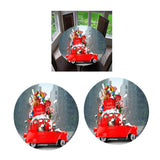 Maxbell 2 Pcs Table Cover Christmas Xmas Party Decoration 47" Tablecloth Santa & Elk