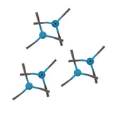 Maxbell 6 Pcs Side Brushes Replacement Parts for Conga 3490 Series Vacuum Cleaner