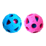 Maxbell 2 Pcs Pet Chew Ball 7cm Large Medium Dog Treat Leakage Dispenser Feeder Toy