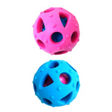 Maxbell 2 Pcs Pet Chew Ball 7cm Large Medium Dog Treat Leakage Dispenser Feeder Toy