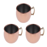 Maxbell 3 Pcs Mini Moscow Cup Beverage Drinking 60ml Coffee Cocktail Wine Mug Gift