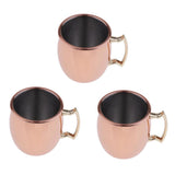 Maxbell 3 Pcs Mini Moscow Cup Beverage Drinking 60ml Coffee Cocktail Wine Mug Gift