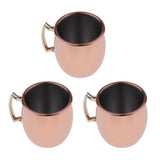 Maxbell 3 Pcs Mini Moscow Cup Beverage Drinking 60ml Coffee Cocktail Wine Mug Gift