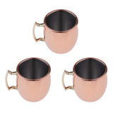 Maxbell 3 Pcs Mini Moscow Cup Beverage Drinking 60ml Coffee Cocktail Wine Mug Gift